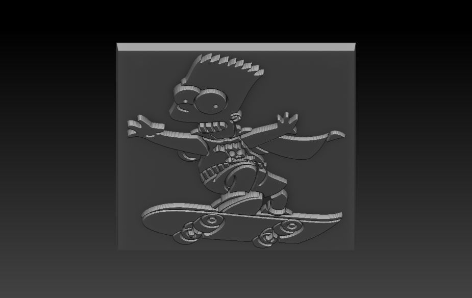 Bart Simpson  3D print model_4