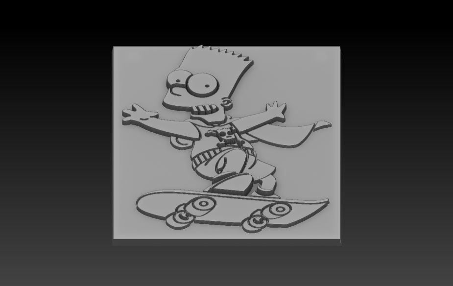 Bart Simpson  3D print model_5