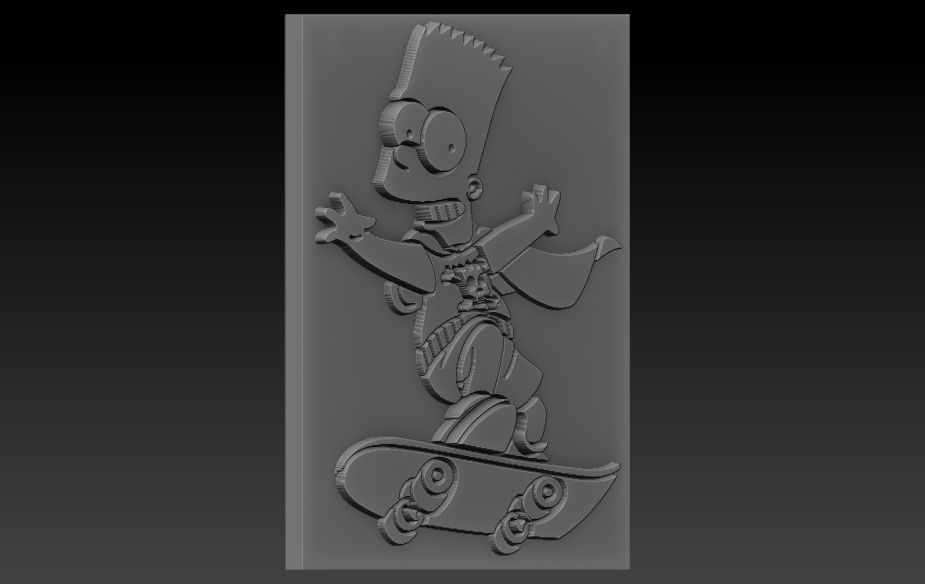 Bart Simpson  3D print model_2