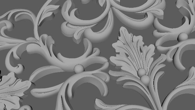 Decor for furniture 3D model_3