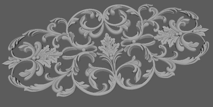 Decor for furniture 3D model_2