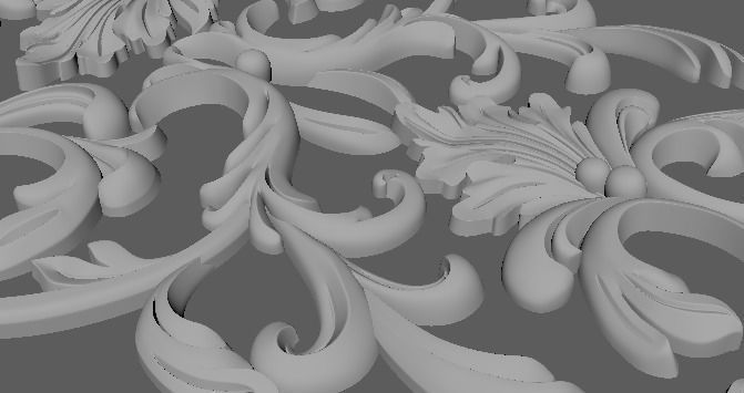 Decor for furniture 3D model_4