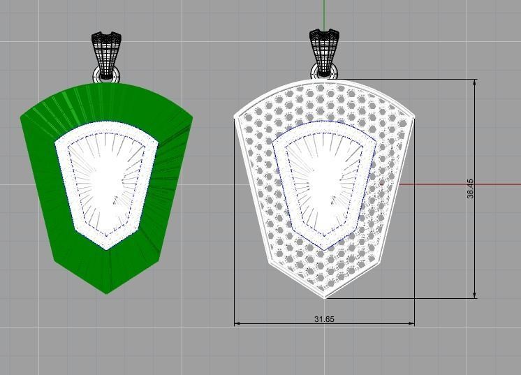 Jesus Pendant 3D print model_6