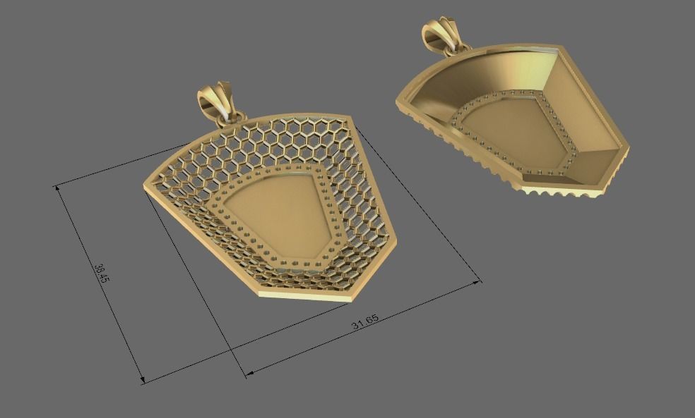 Jesus Pendant 3D print model_7