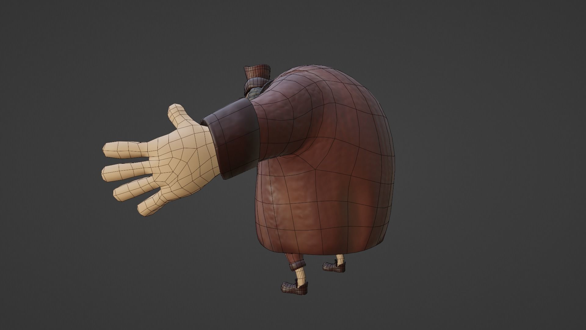 Character - M cartoon Low-poly 3D model_22