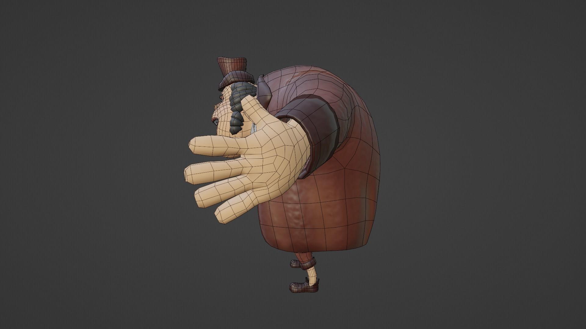 Character - M cartoon Low-poly 3D model_20