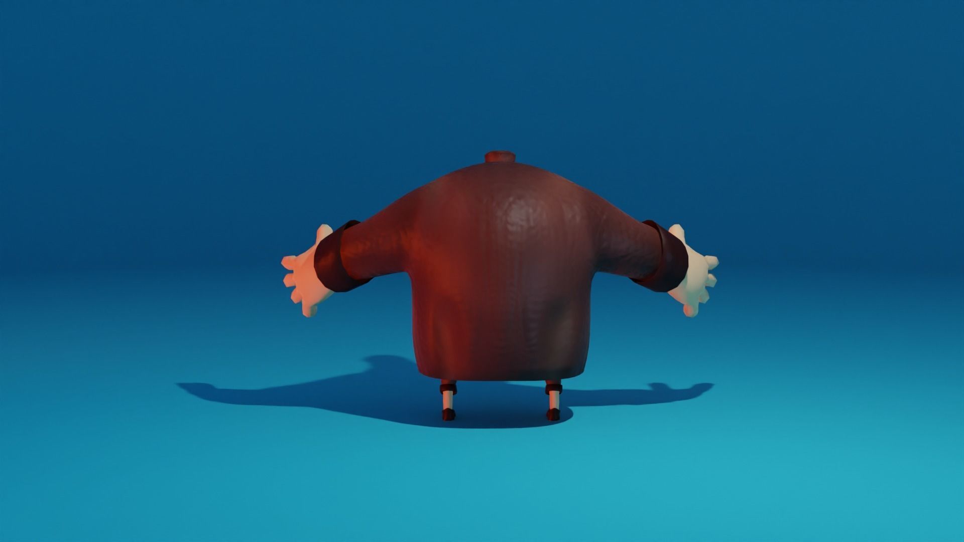 Character - M cartoon Low-poly 3D model_6