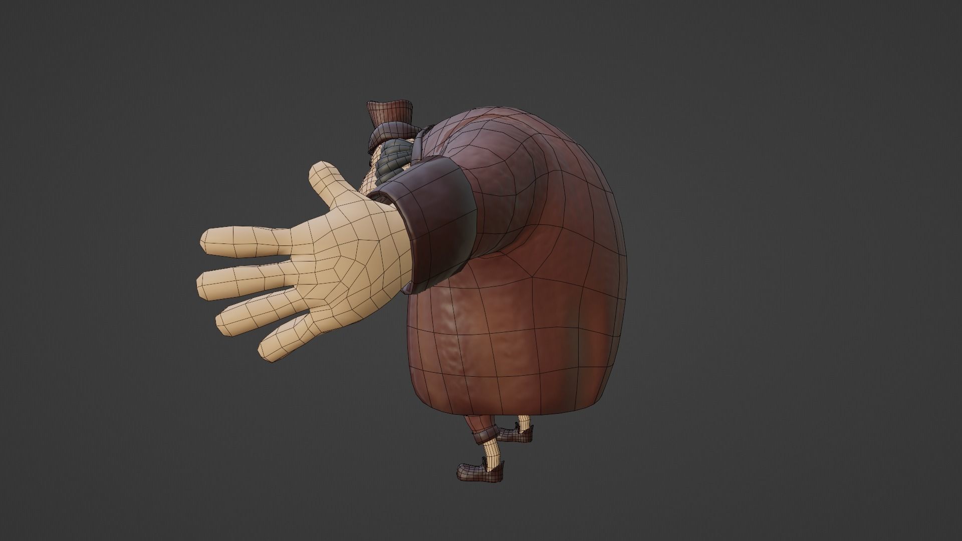 Character - M cartoon Low-poly 3D model_21