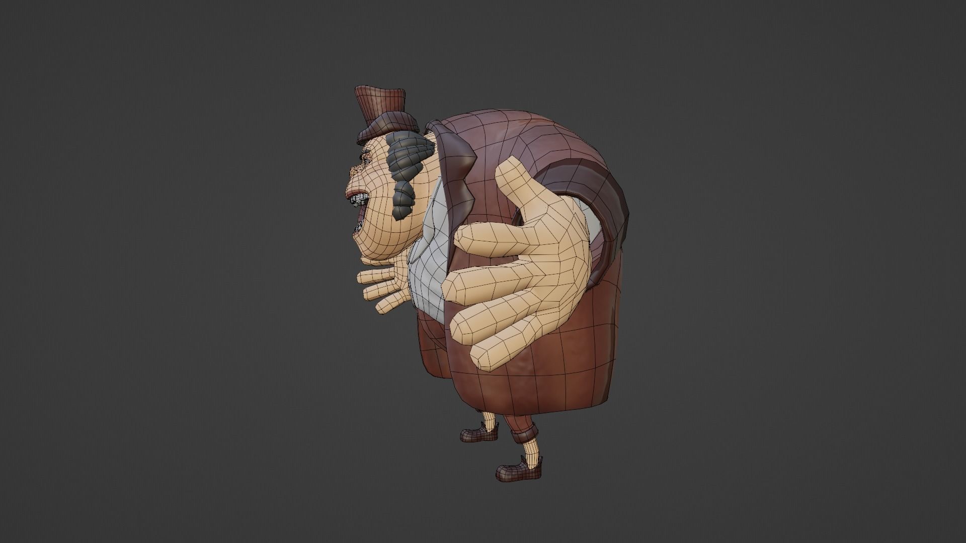 Character - M cartoon Low-poly 3D model_19