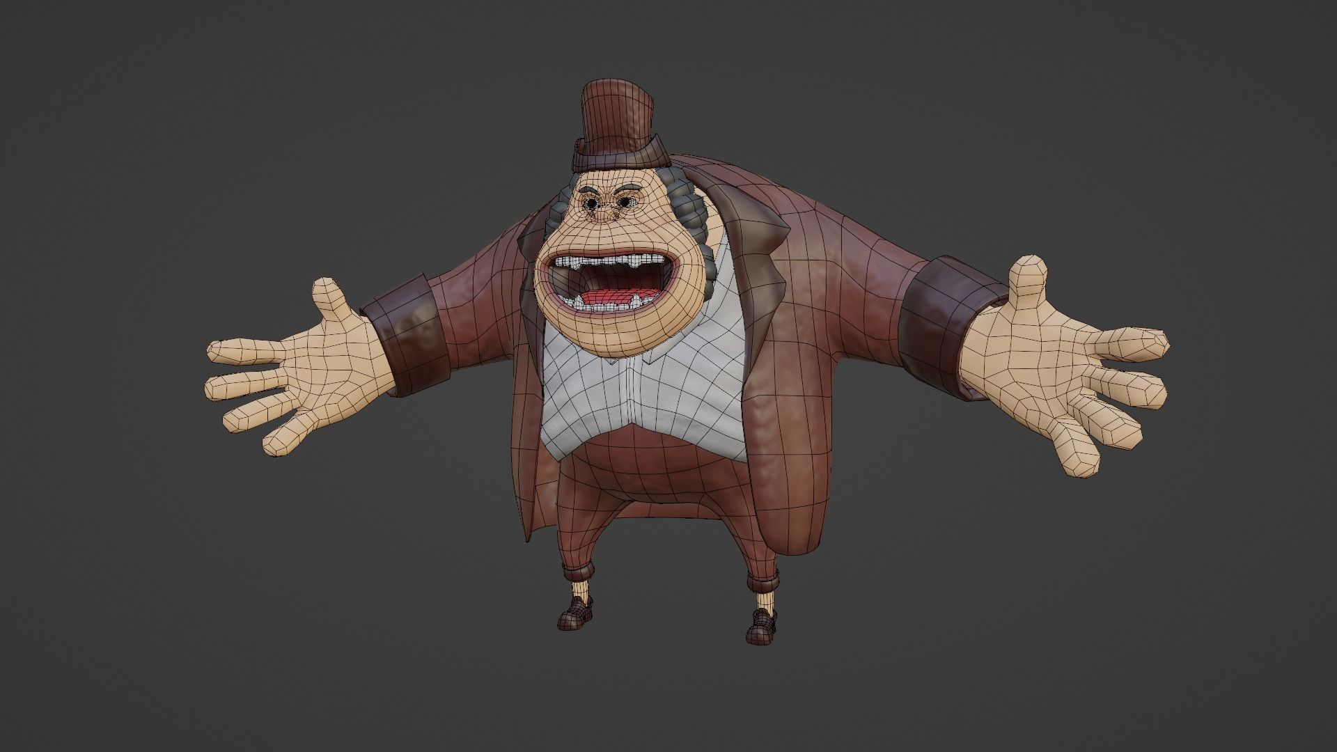 Character - M cartoon Low-poly 3D model_15
