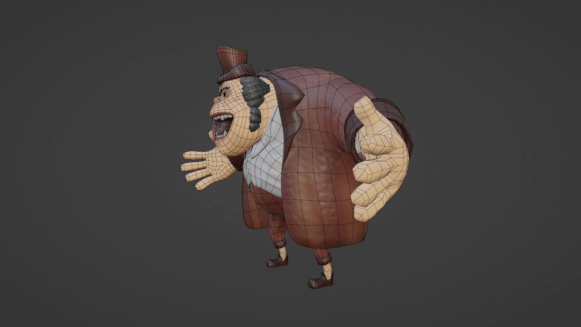 Character - M cartoon Low-poly 3D model_18