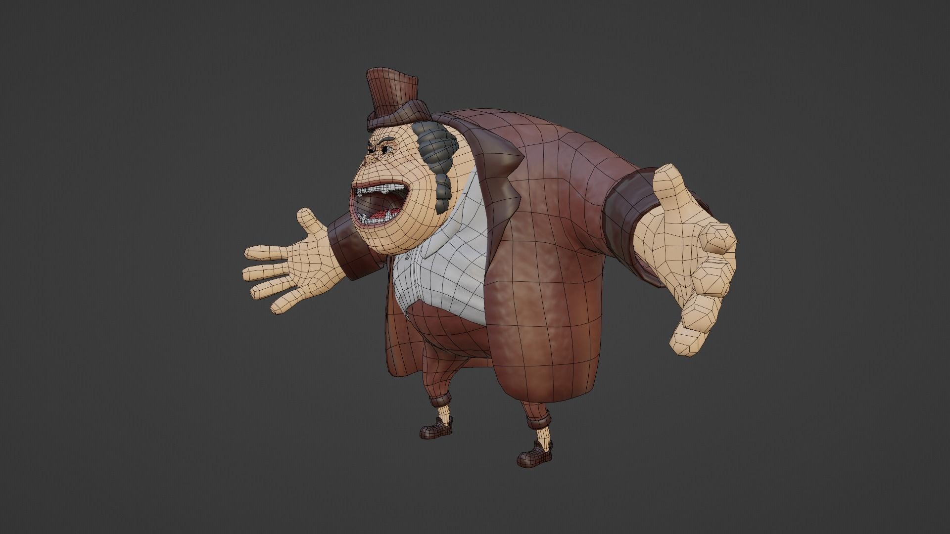Character - M cartoon Low-poly 3D model_17