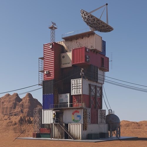 Container Condo 3D model 2