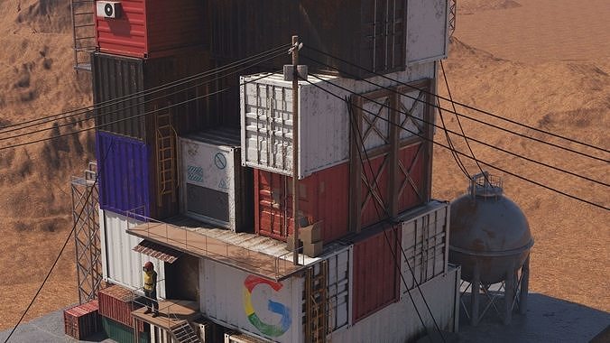 Container Condo 3D model 6