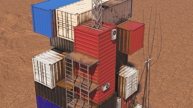 Container Condo 3D model 5