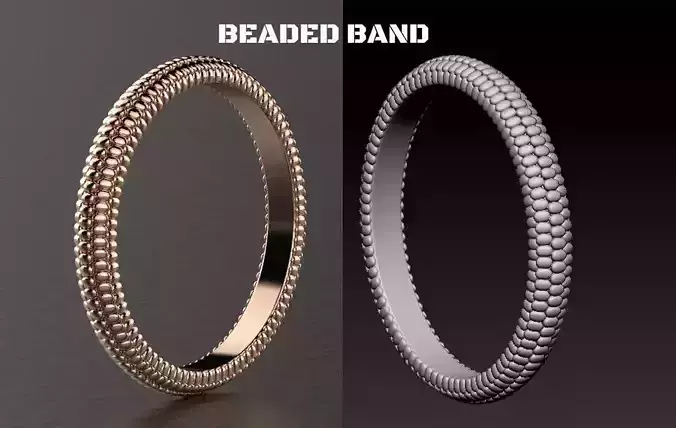 beaded wedding band