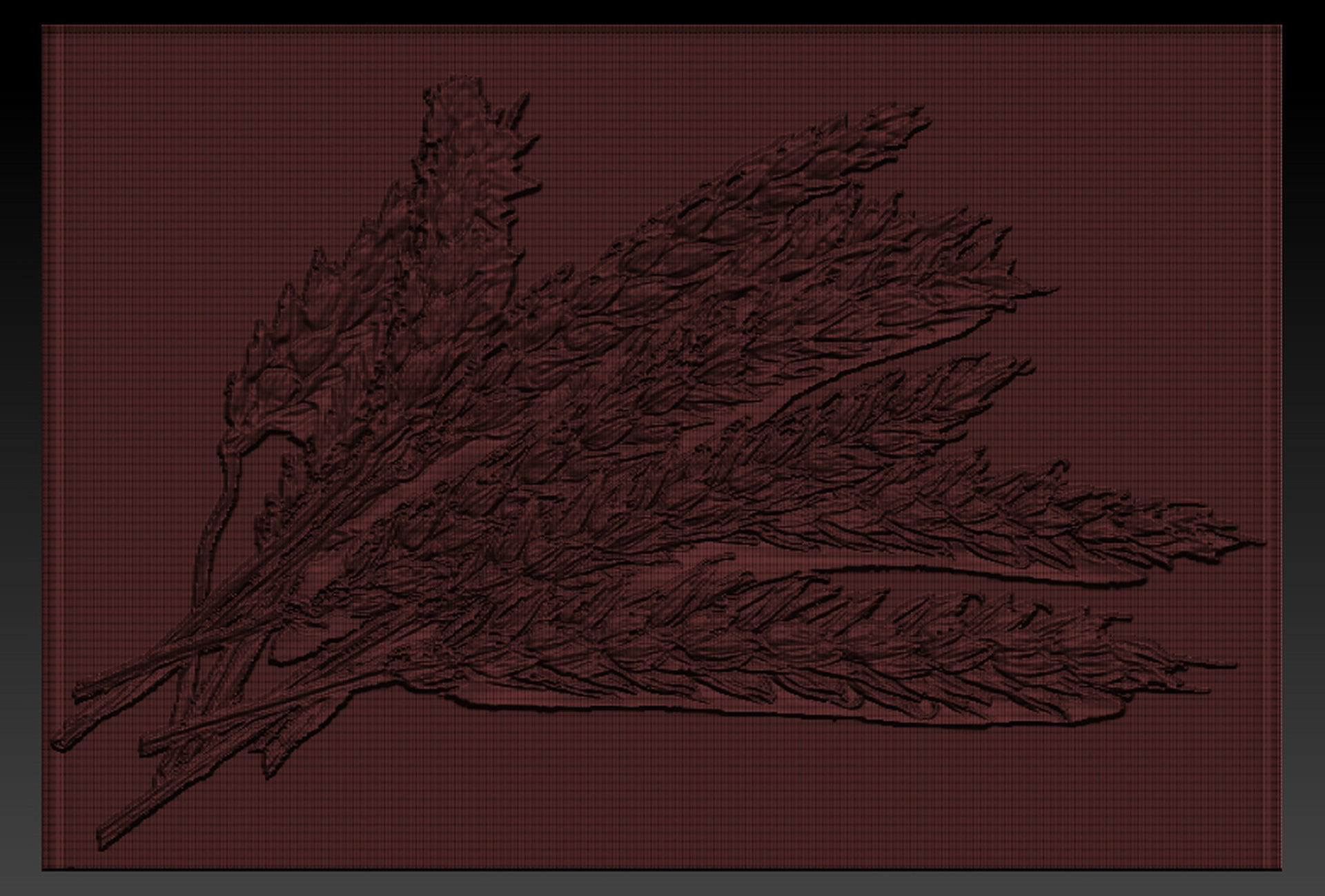 Wheat book with leaves 3D print model_6