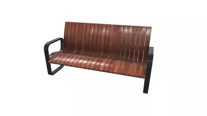 Modern Bench VR 3D Model