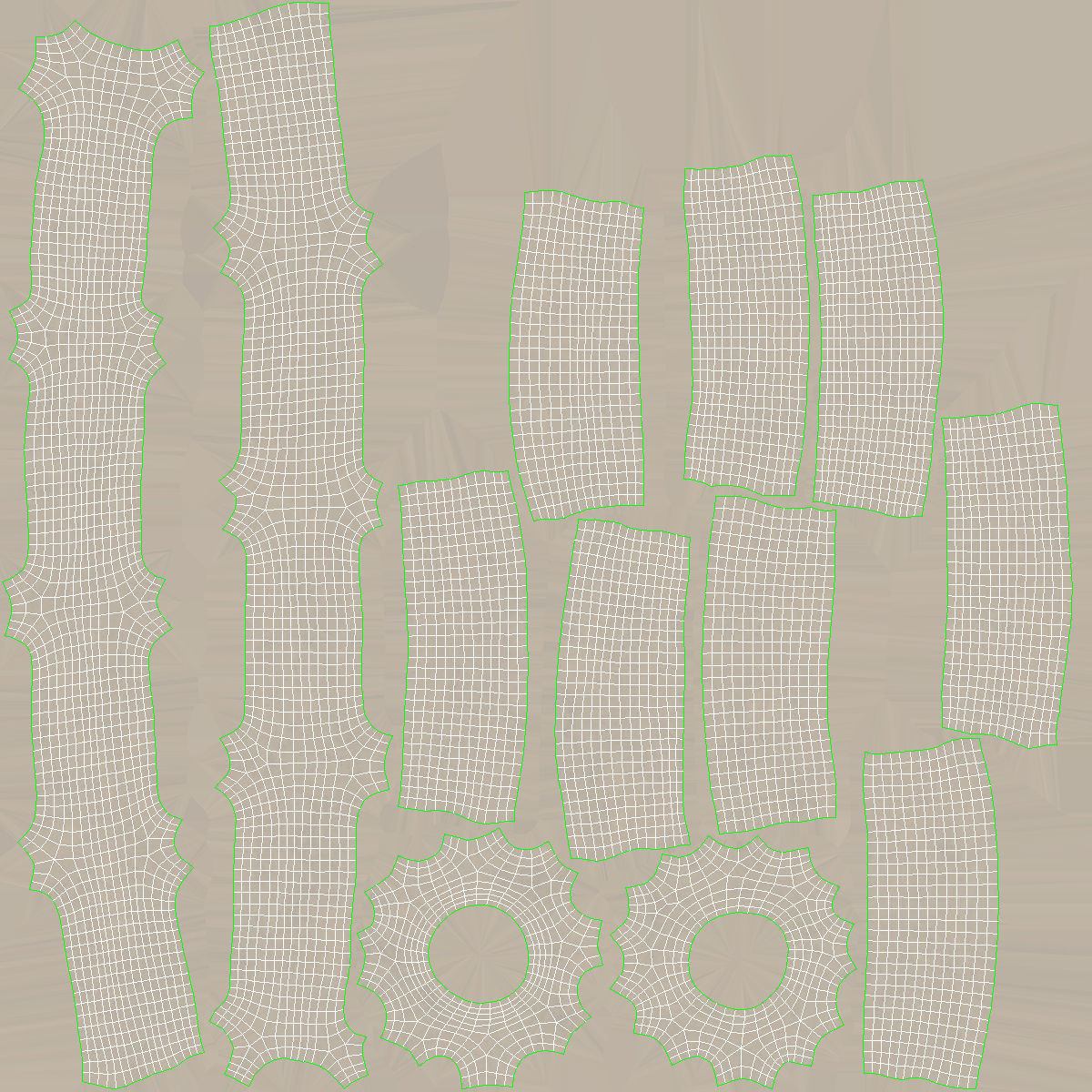 Nested bowl with pears 3D model_9