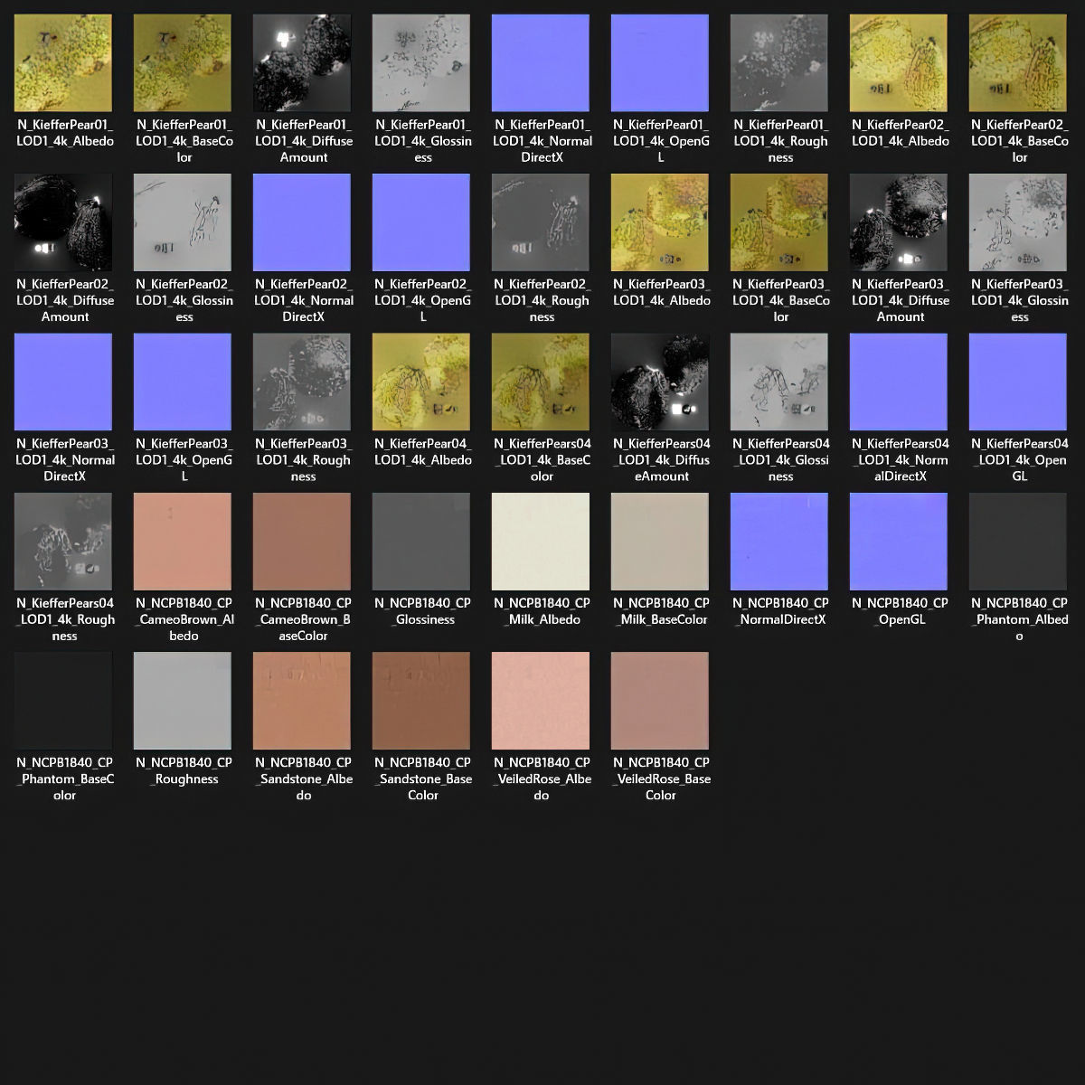 Nested bowl with pears 3D model_14