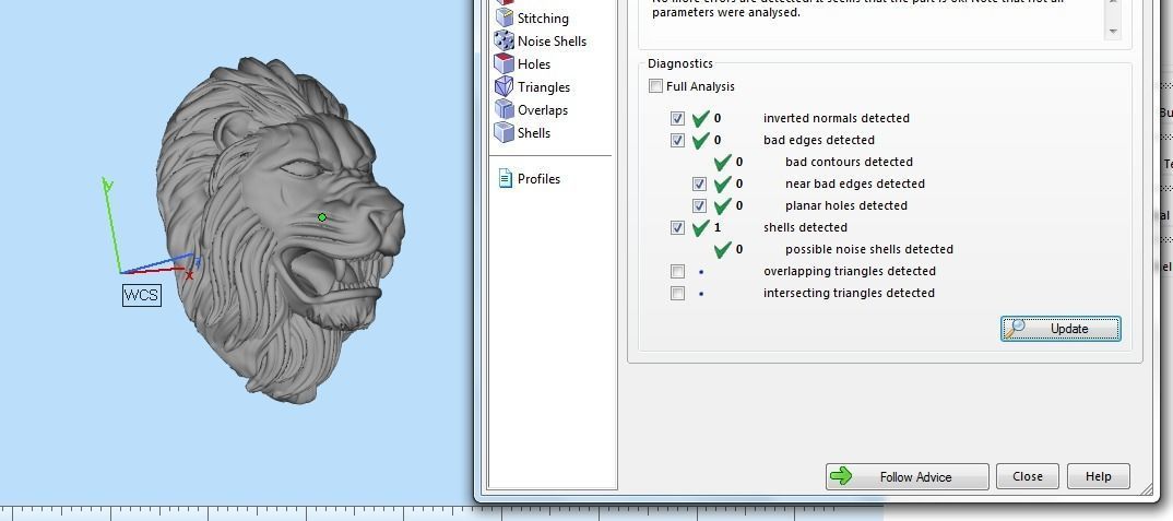 0112 - 3D Lion Face 3D print model_4