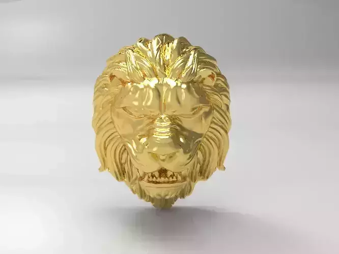 0112 - 3D Lion Face