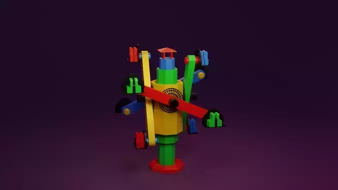 Animated  Toy giant wheel