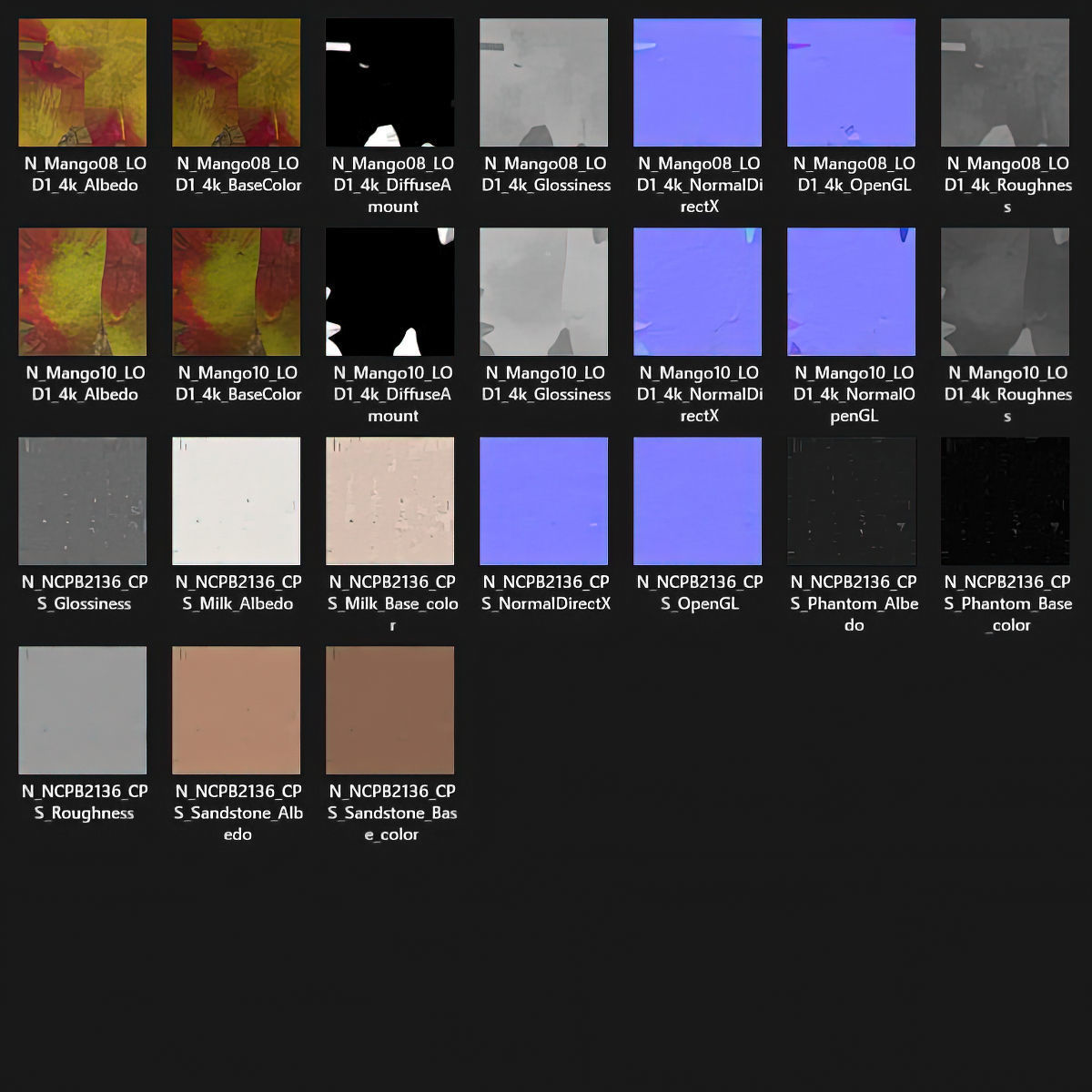 Nested bowl with mango 3D model_12