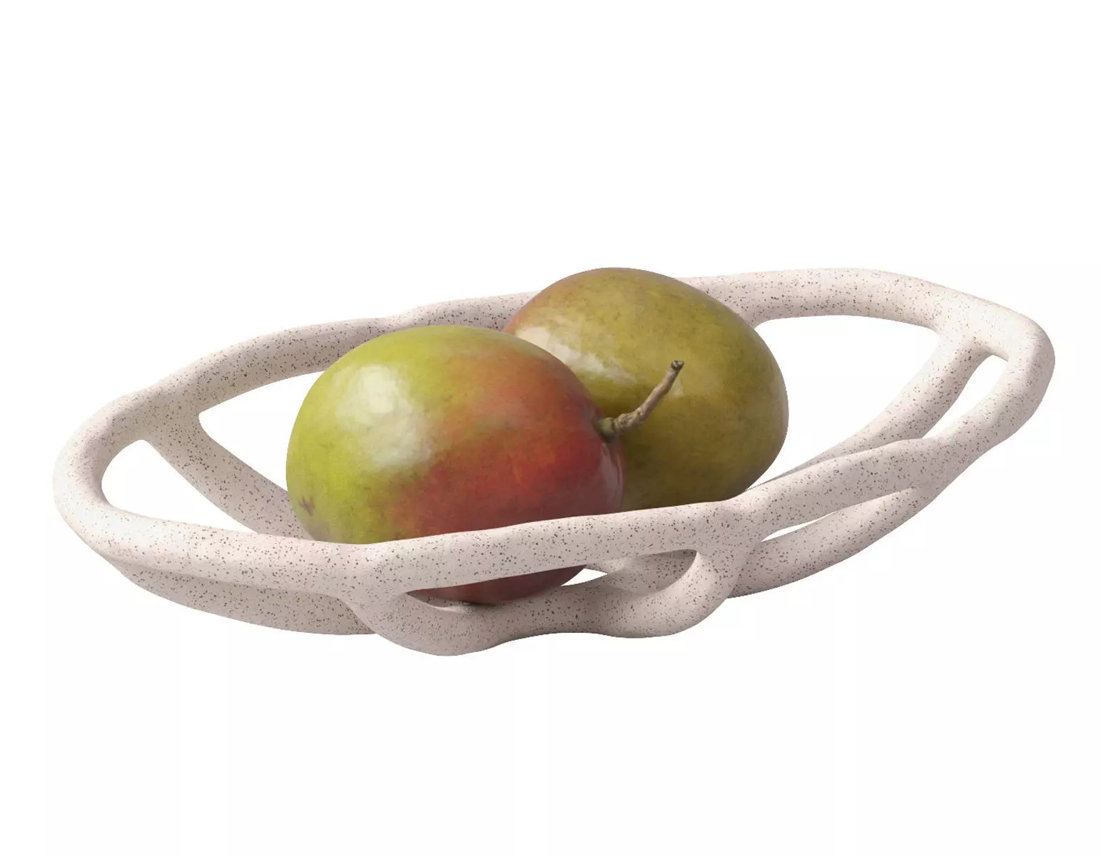 Nested bowl with mango 3D model_0