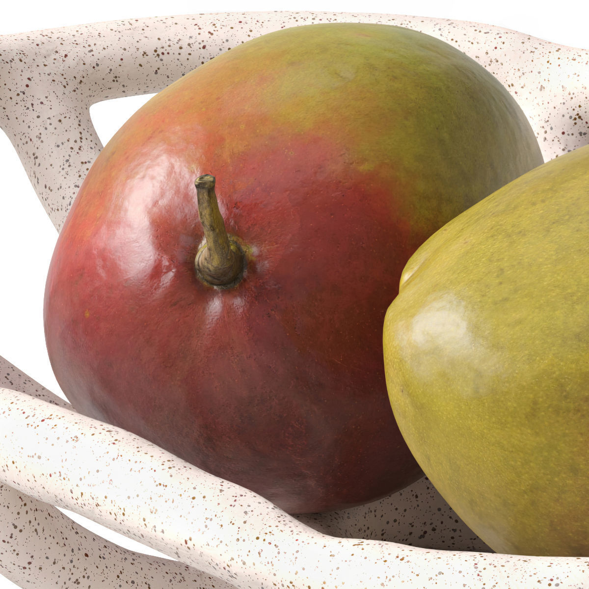 Nested bowl with mango 3D model_3