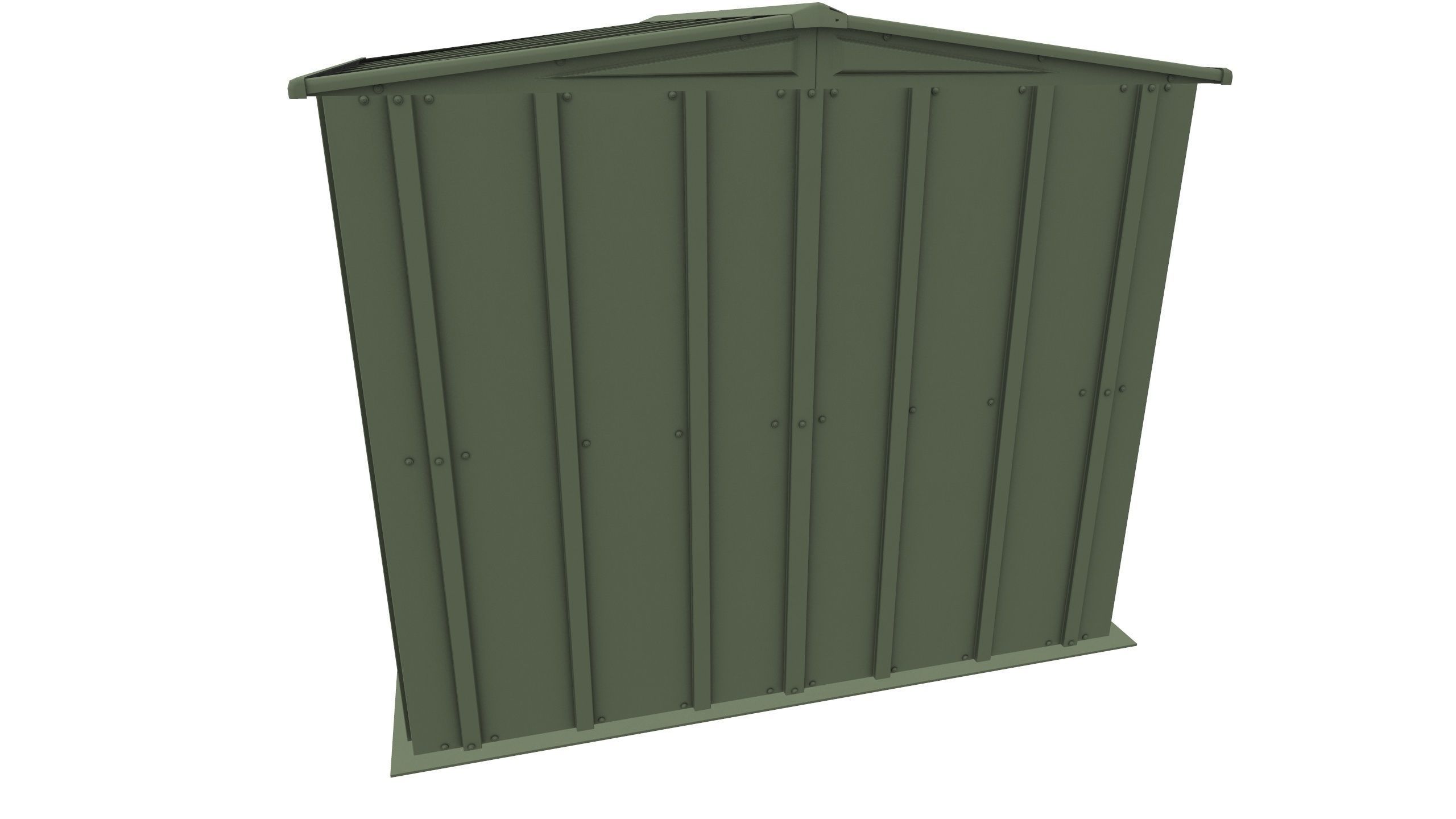 Metal Storage Shed 3D Model VR Low-poly 3D model_4
