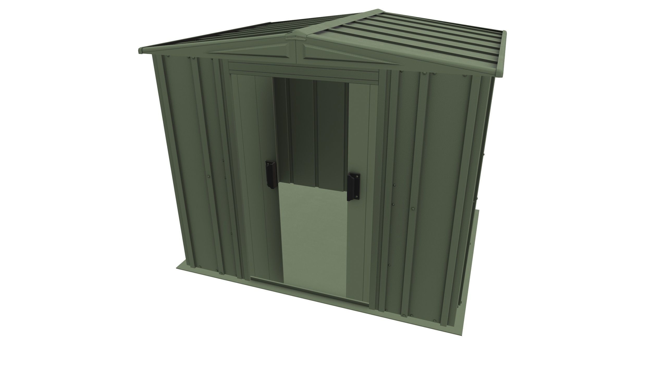 Metal Storage Shed 3D Model VR Low-poly 3D model_6