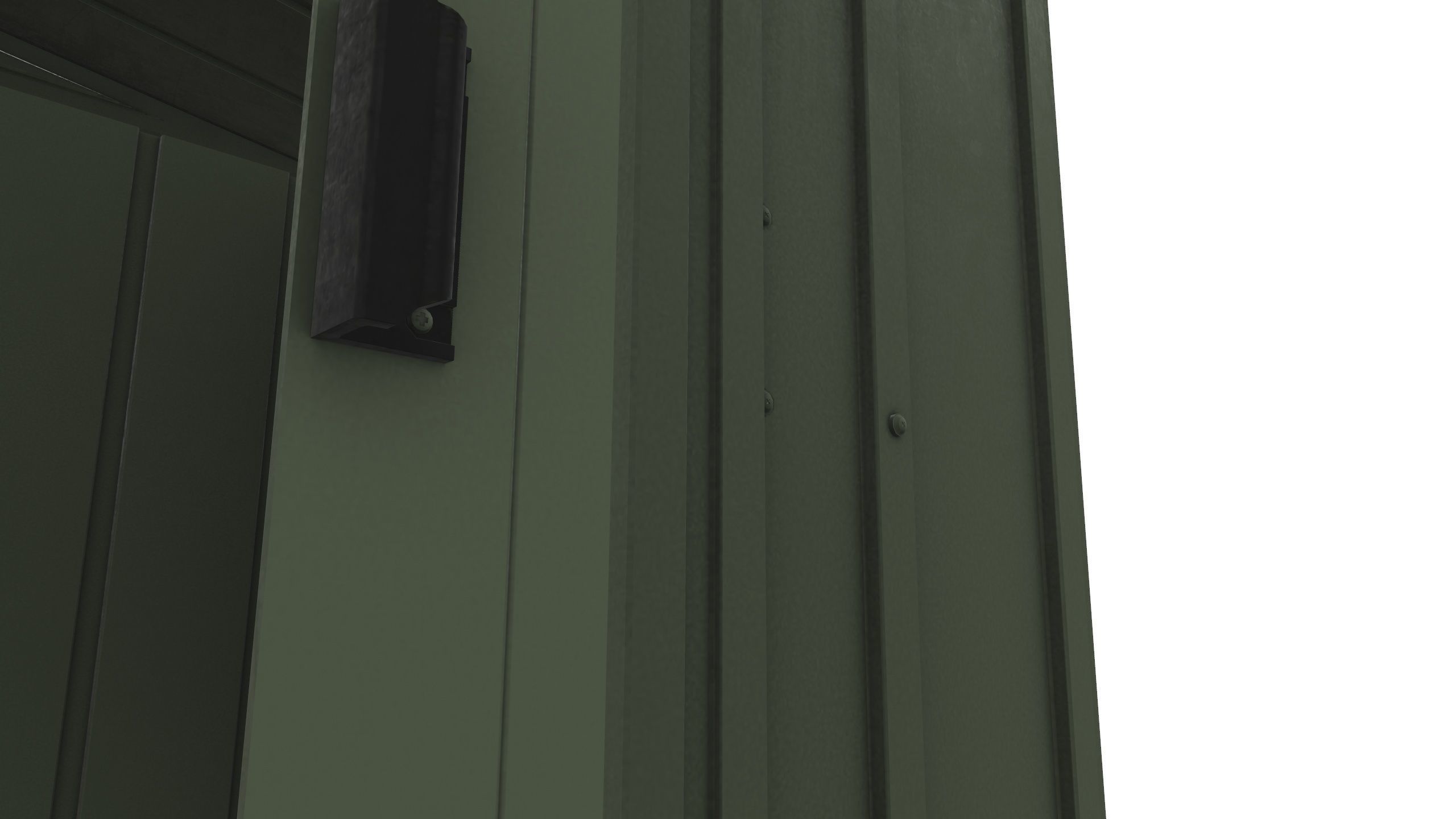 Metal Storage Shed 3D Model VR Low-poly 3D model_9