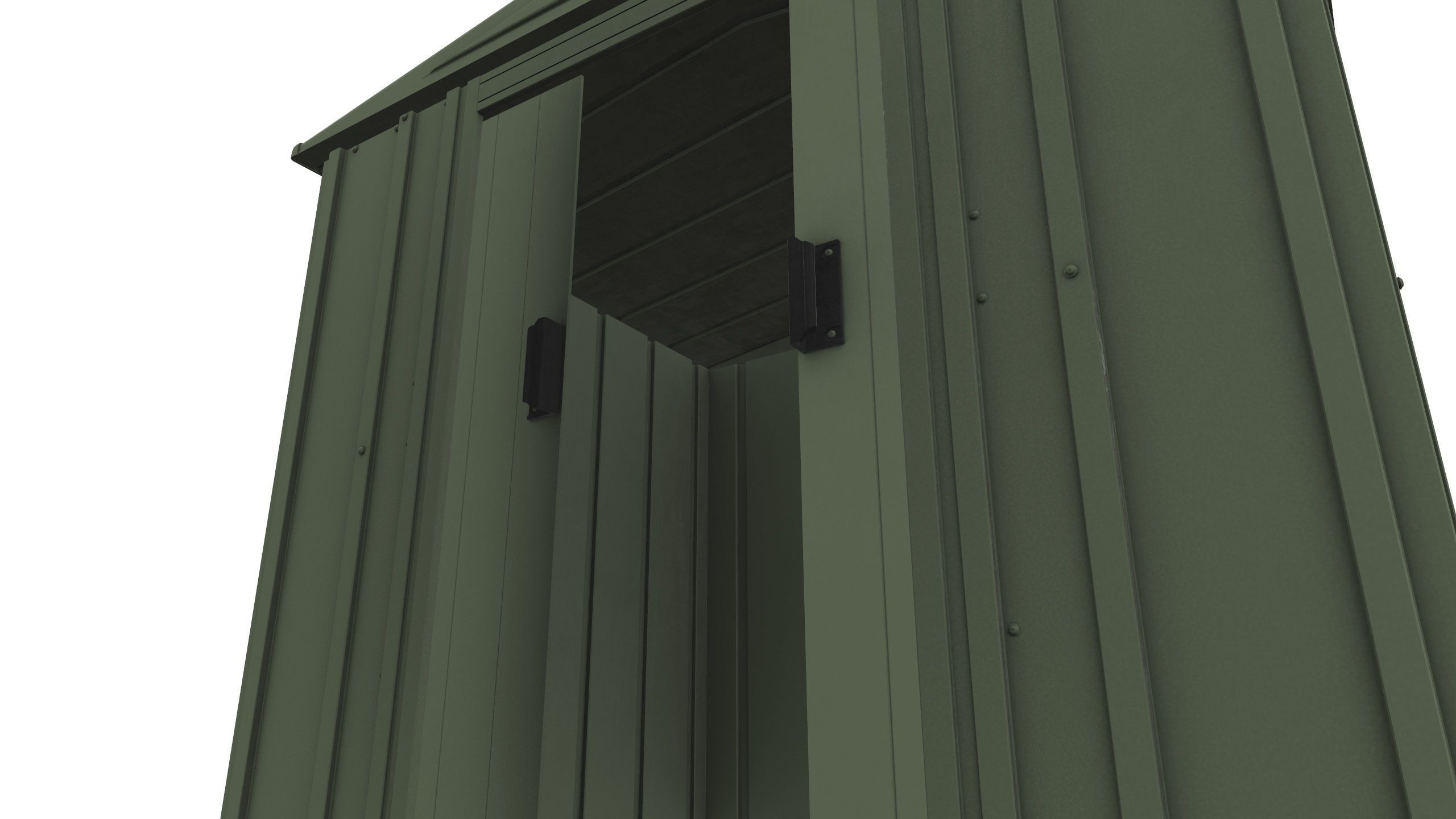 Metal Storage Shed 3D Model VR Low-poly 3D model_7