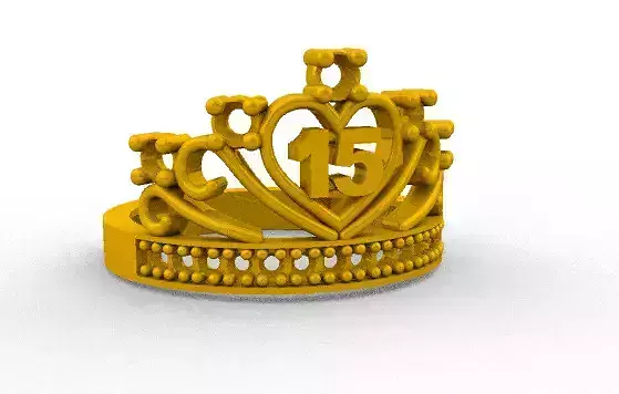 Sweet 15 Lady Ring C3D
