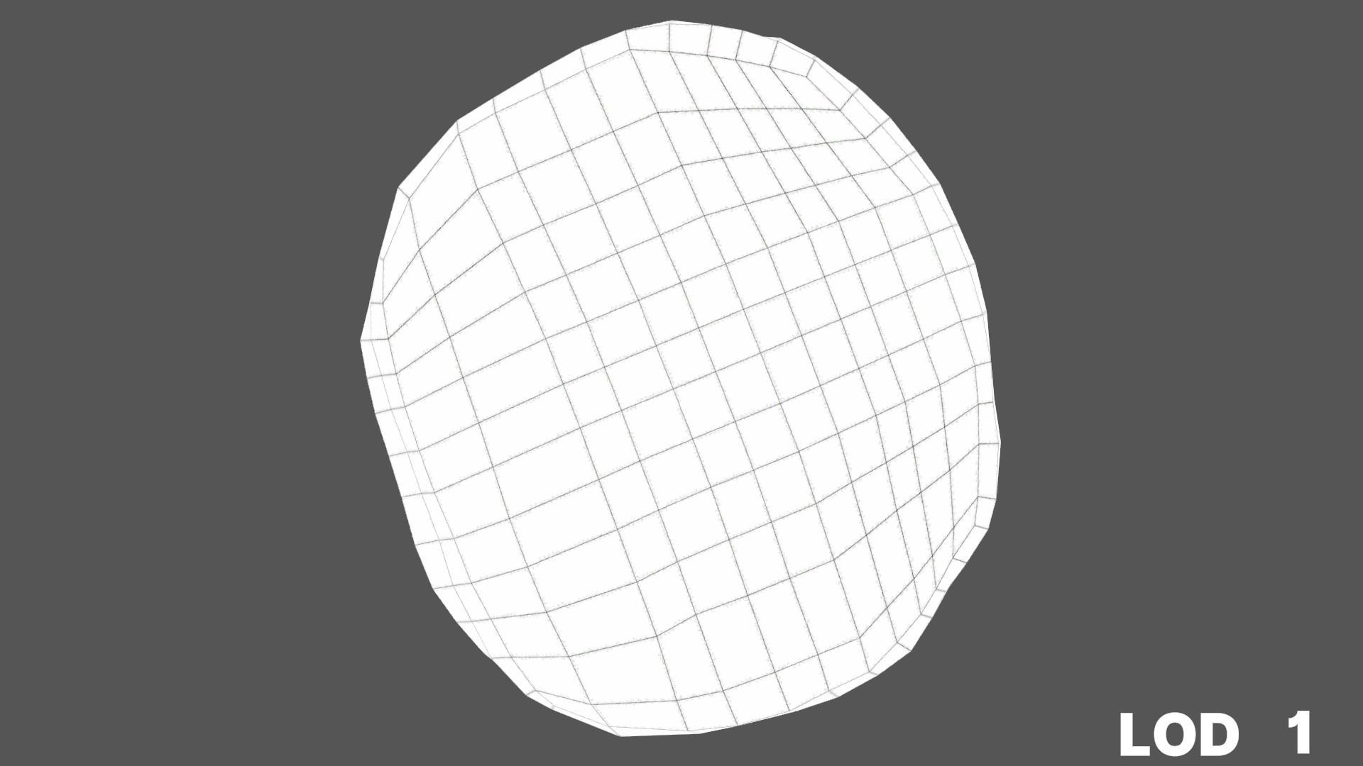 8k Cream Filled Doughnut - 4 Levels of Detail Low-poly 3D model_47