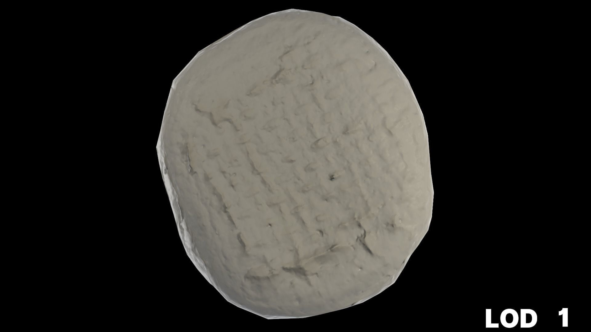 8k Cream Filled Doughnut - 4 Levels of Detail Low-poly 3D model_35