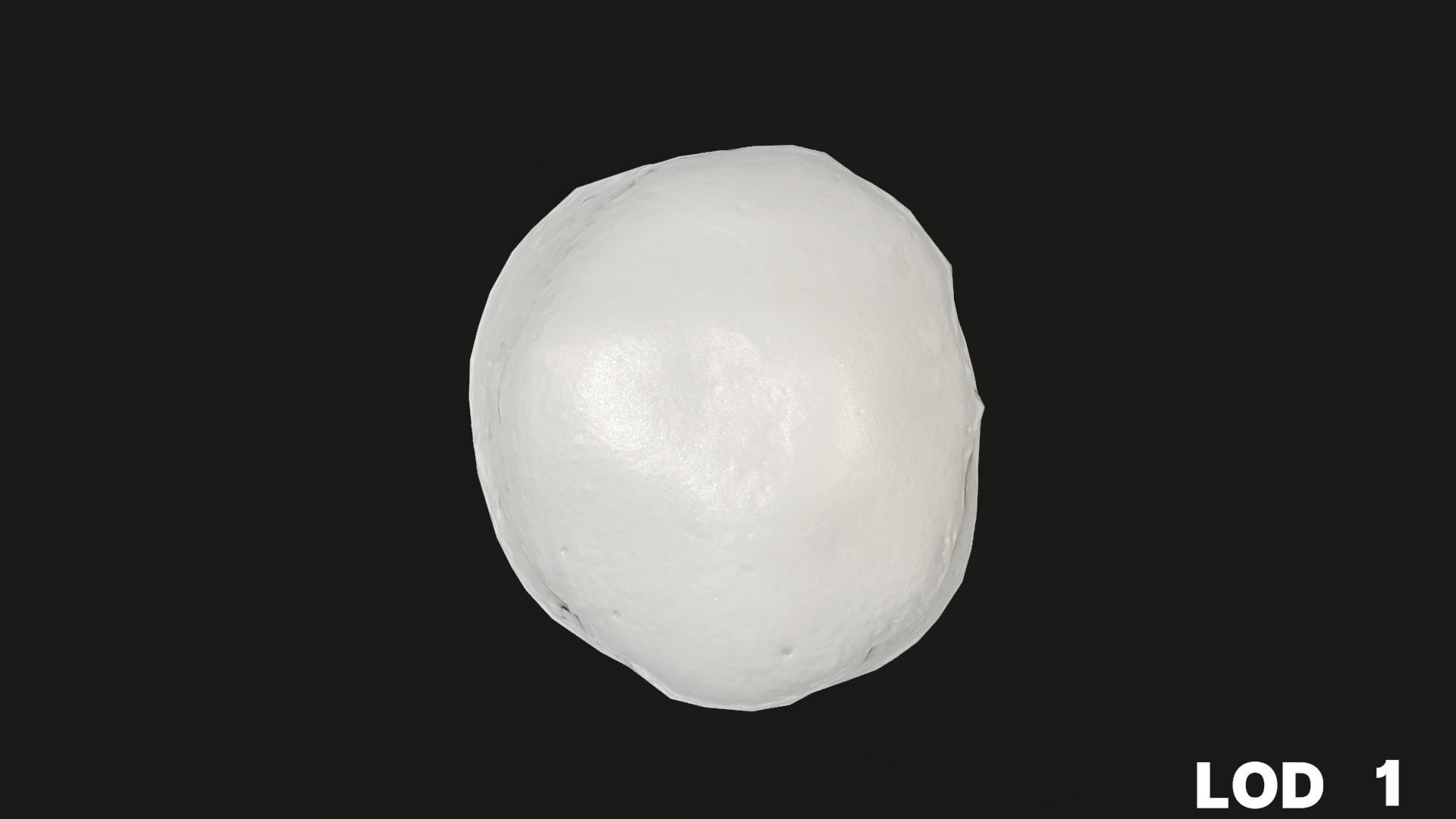 8k Cream Filled Doughnut - 4 Levels of Detail Low-poly 3D model_40