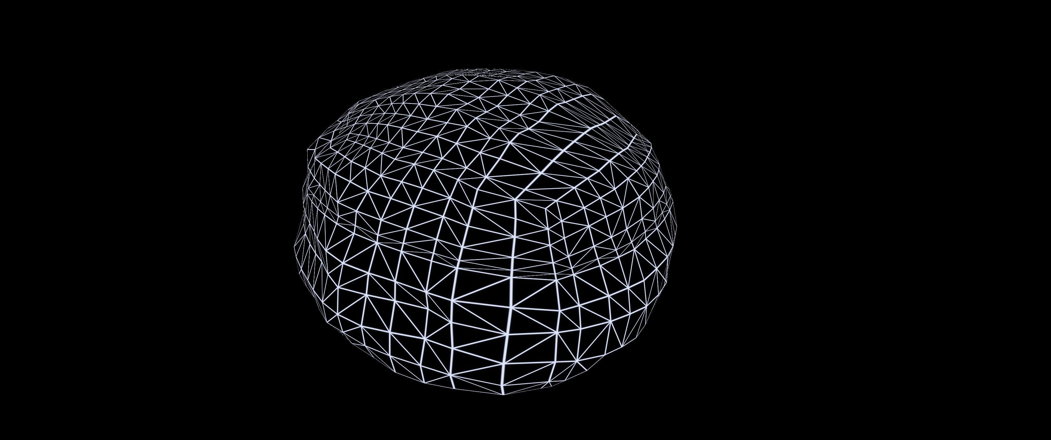 8k Cream Filled Doughnut - 4 Levels of Detail Low-poly 3D model_14