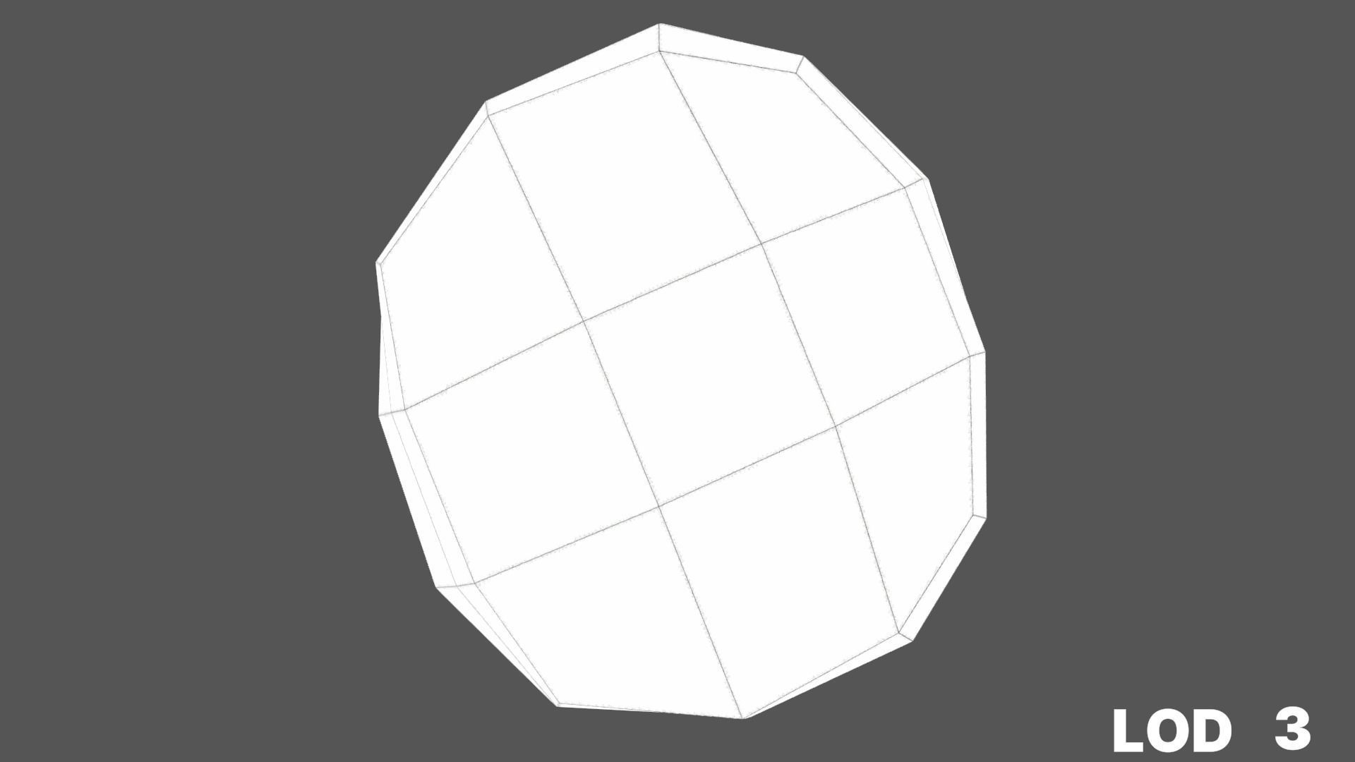 8k Cream Filled Doughnut - 4 Levels of Detail Low-poly 3D model_49