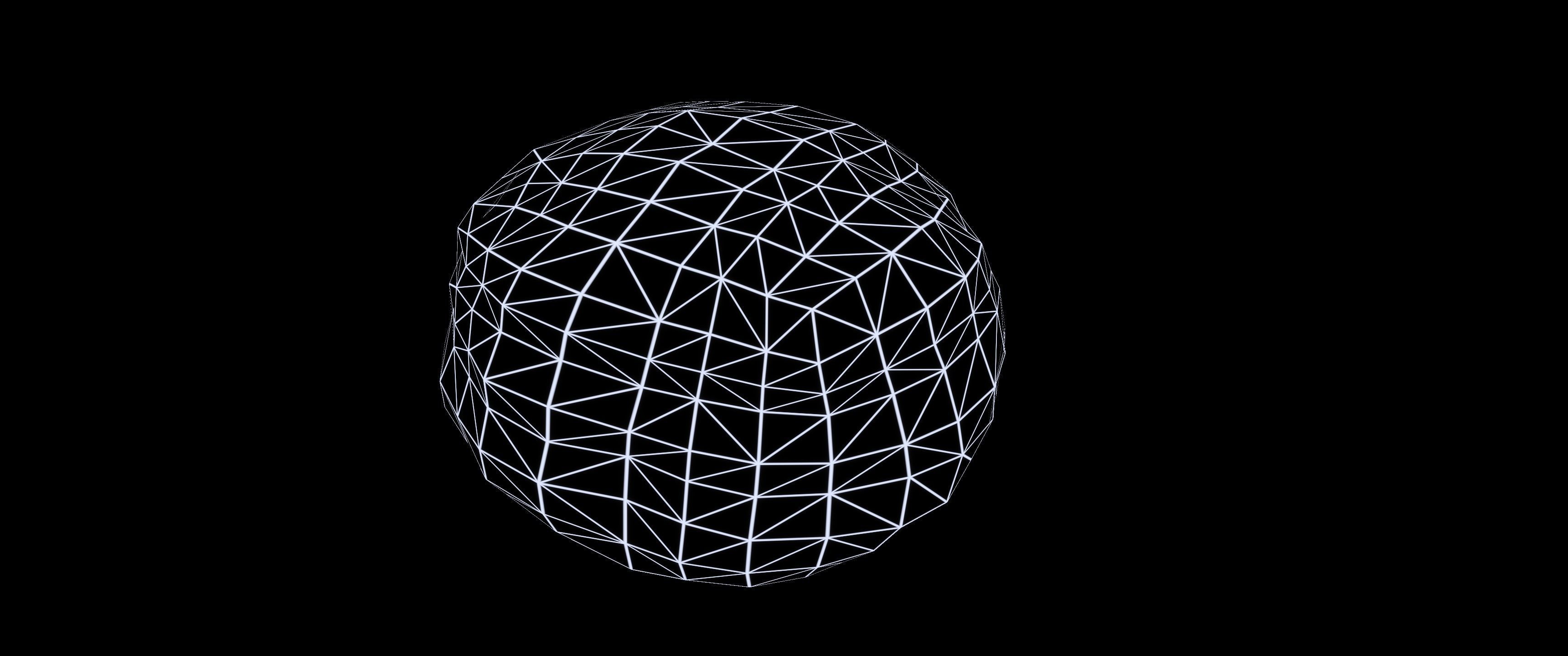 8k Cream Filled Doughnut - 4 Levels of Detail Low-poly 3D model_15