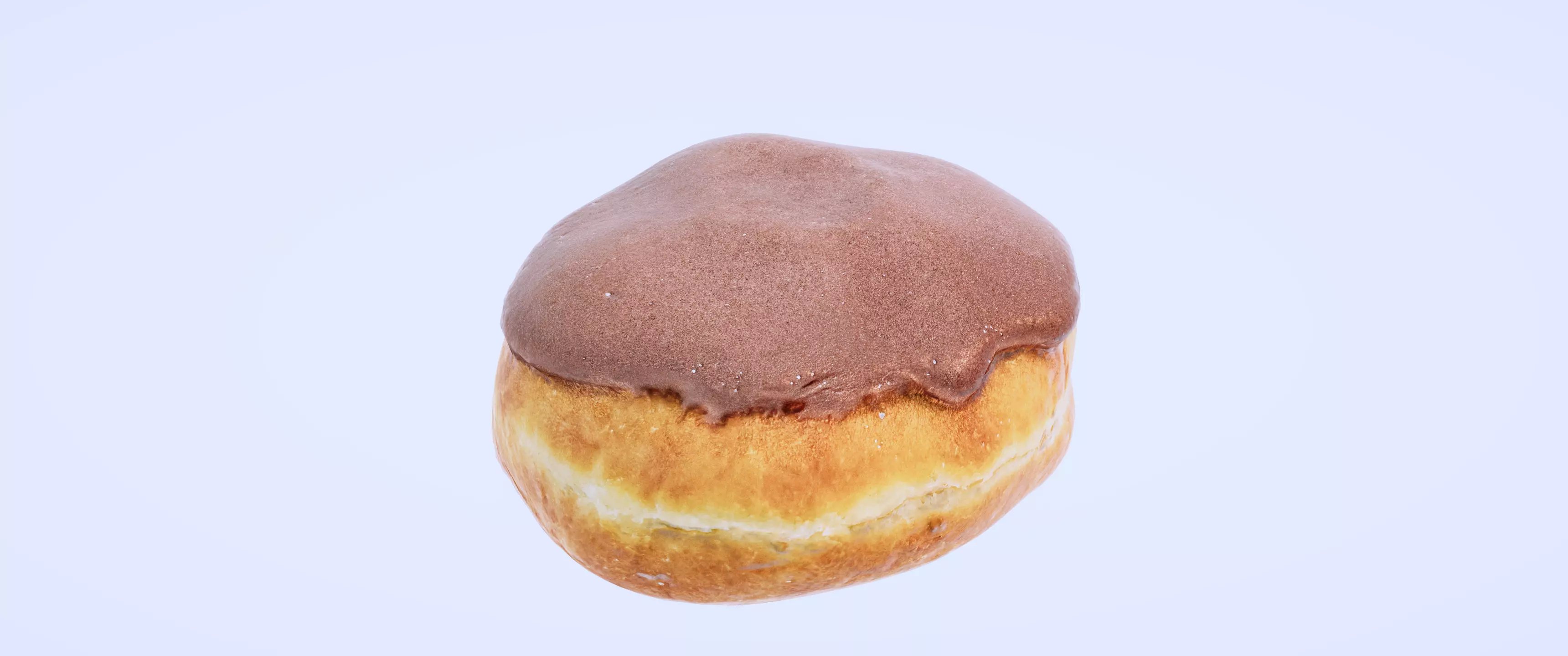 8k Cream Filled Doughnut - 4 Levels of Detail Low-poly 3D model_0