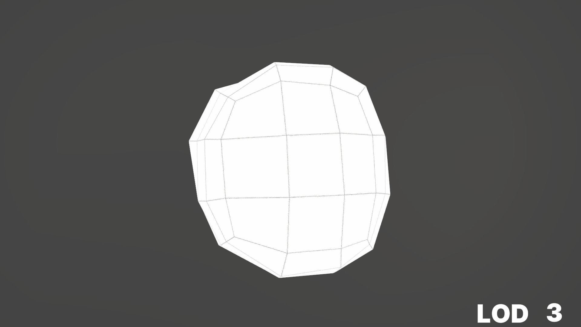 8k Cream Filled Doughnut - 4 Levels of Detail Low-poly 3D model_53