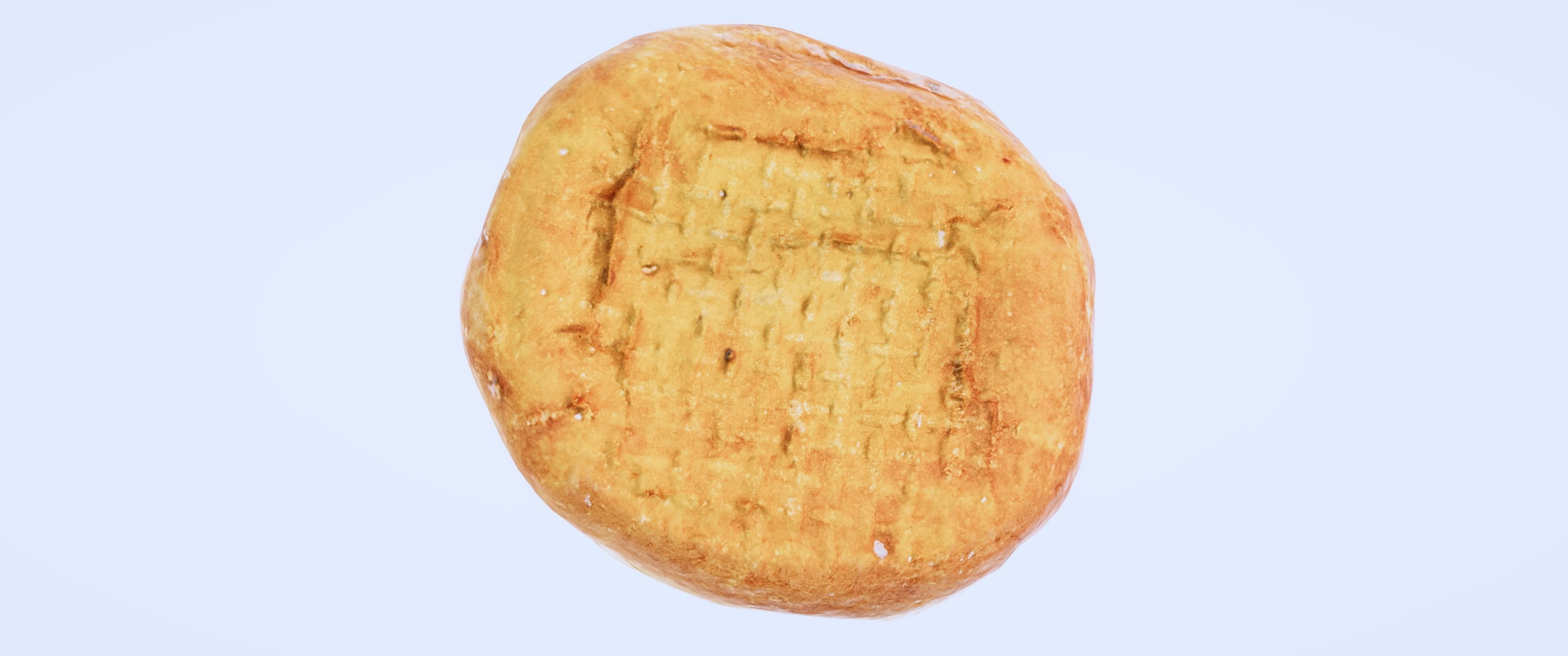 8k Cream Filled Doughnut - 4 Levels of Detail Low-poly 3D model_8