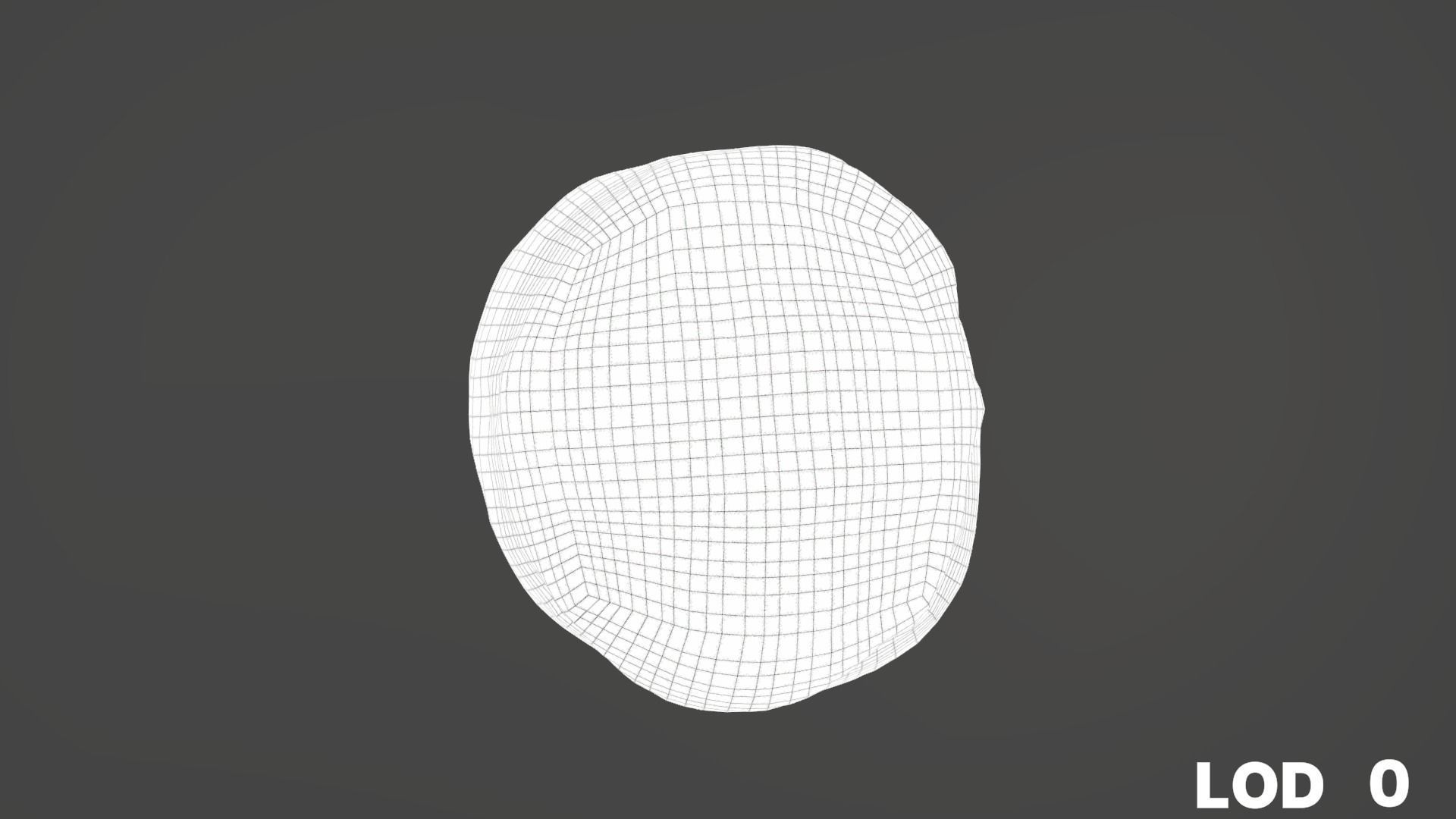 8k Cream Filled Doughnut - 4 Levels of Detail Low-poly 3D model_50