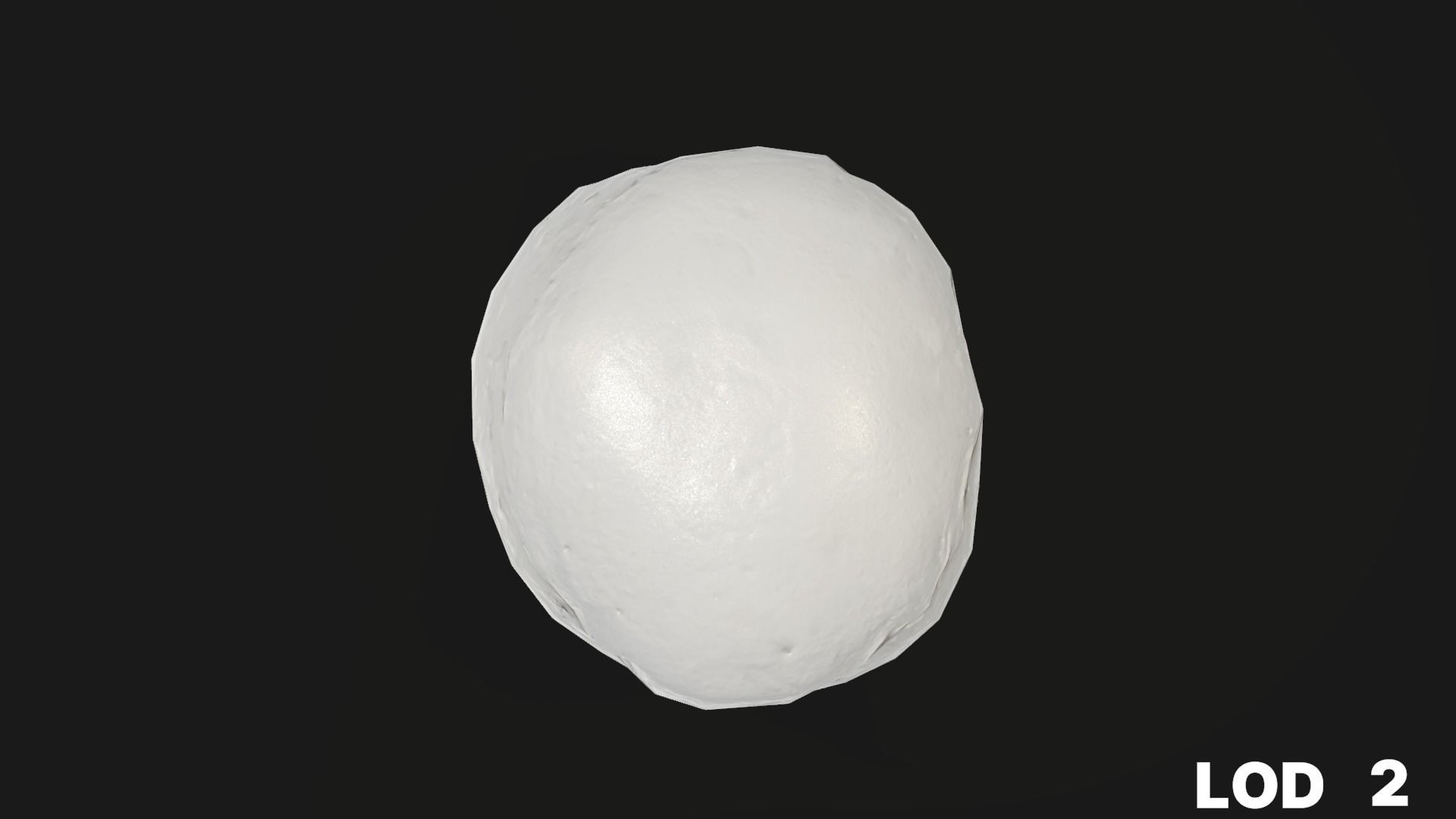 8k Cream Filled Doughnut - 4 Levels of Detail Low-poly 3D model_39