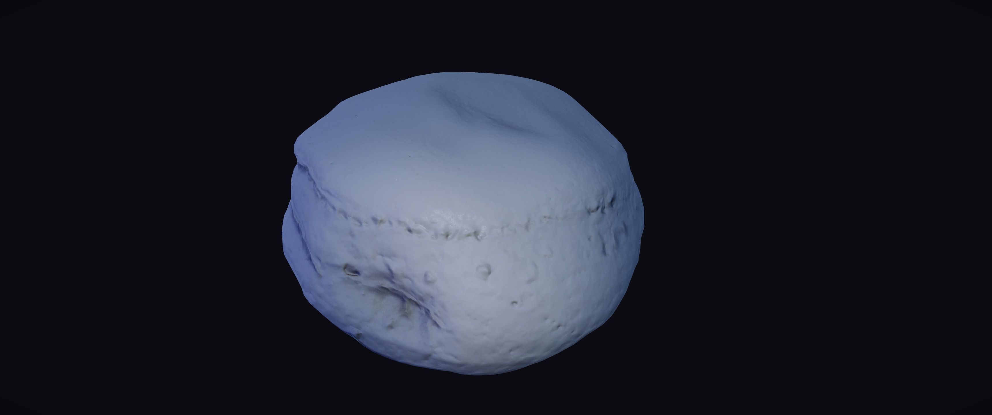 8k Cream Filled Doughnut - 4 Levels of Detail Low-poly 3D model_12