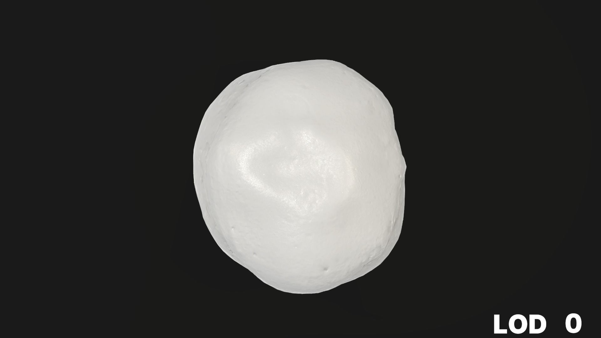 8k Cream Filled Doughnut - 4 Levels of Detail Low-poly 3D model_38