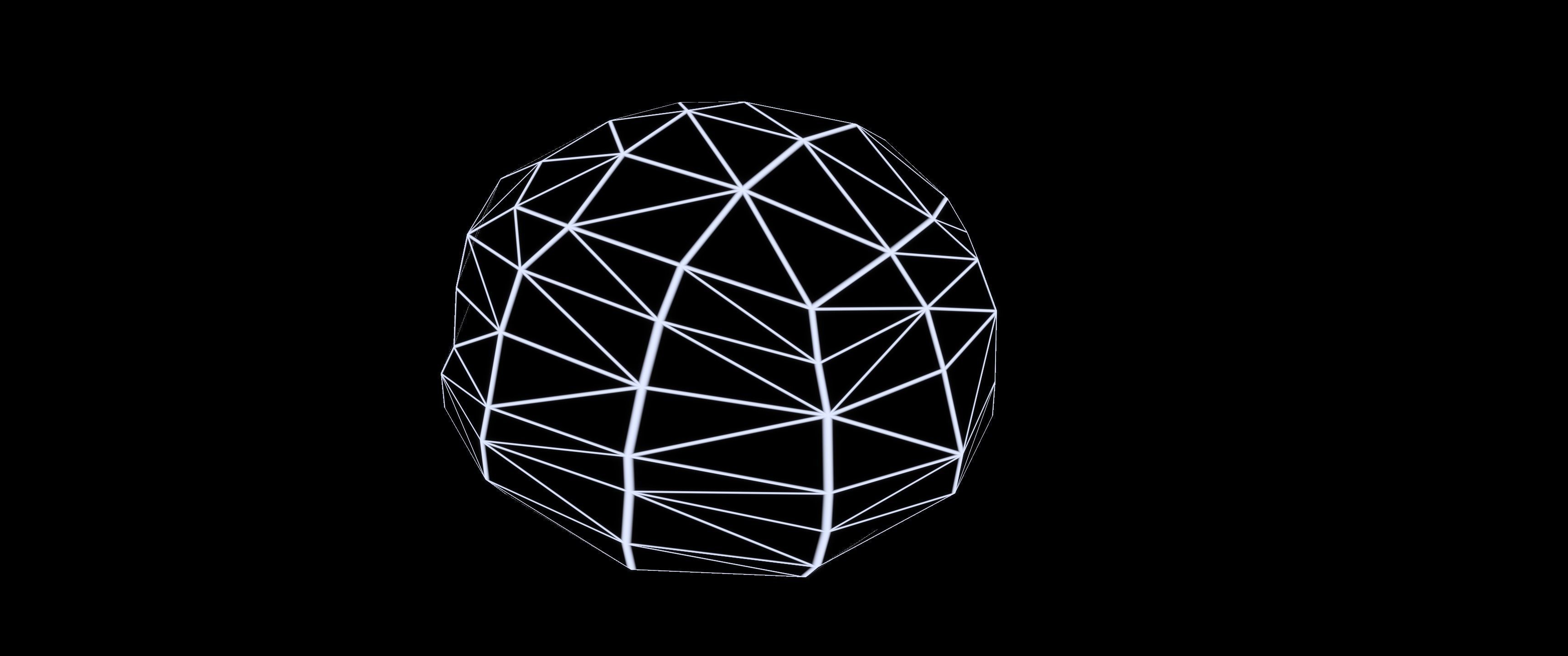 8k Cream Filled Doughnut - 4 Levels of Detail Low-poly 3D model_16