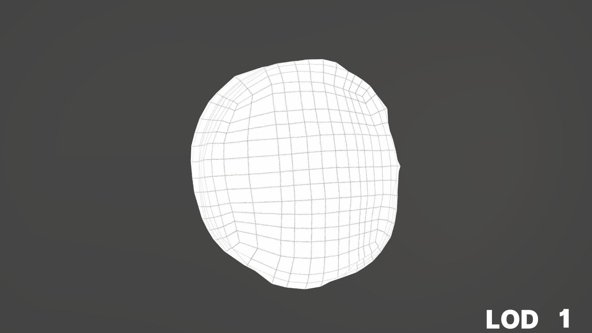 8k Cream Filled Doughnut - 4 Levels of Detail Low-poly 3D model_51